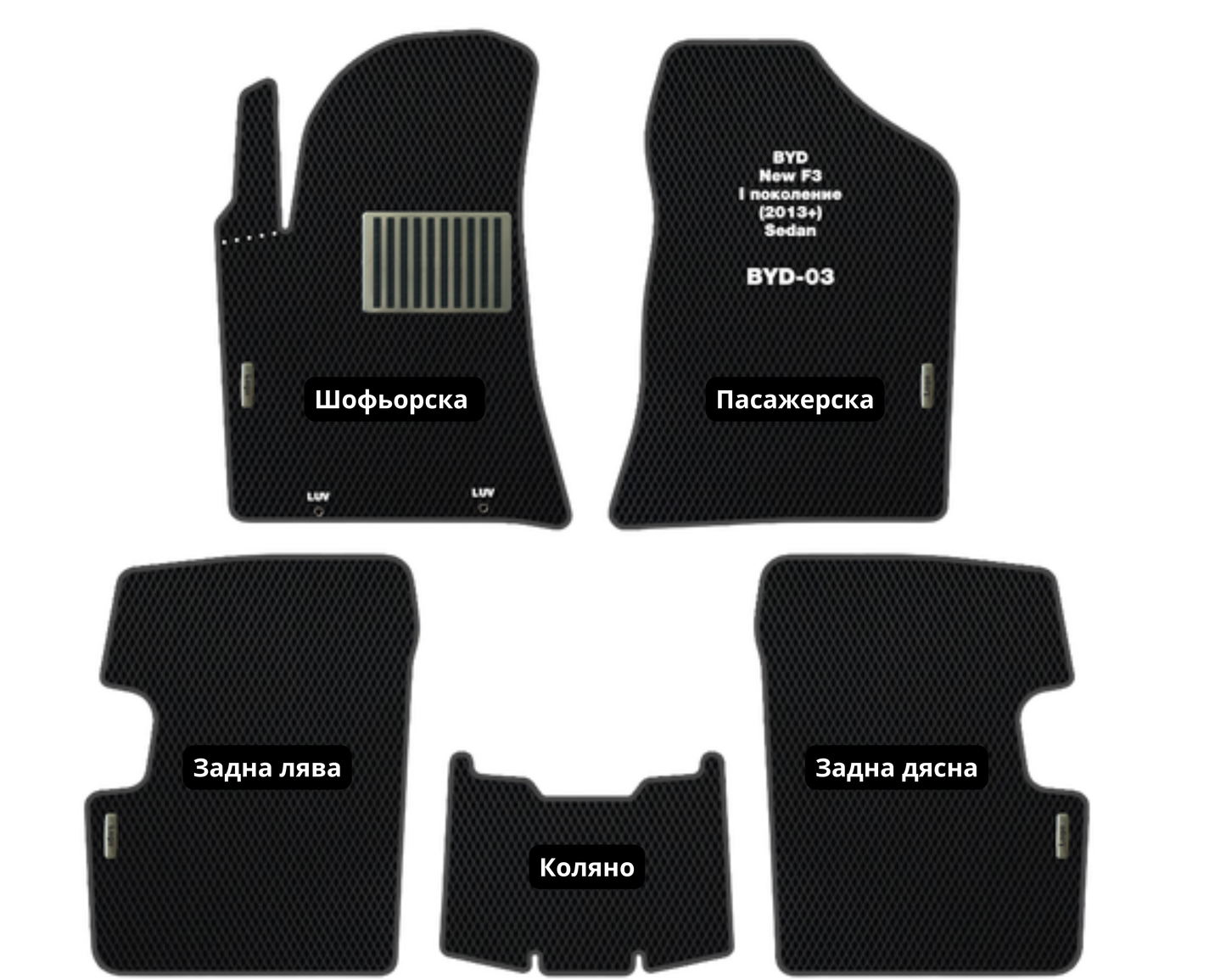 BYD New F3 BYD-03 EVA floor mat set