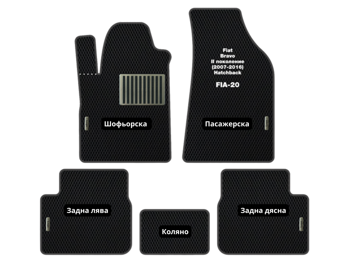 Fiat Bravo (2007-2016) FIA-20 EVA floor mat set
