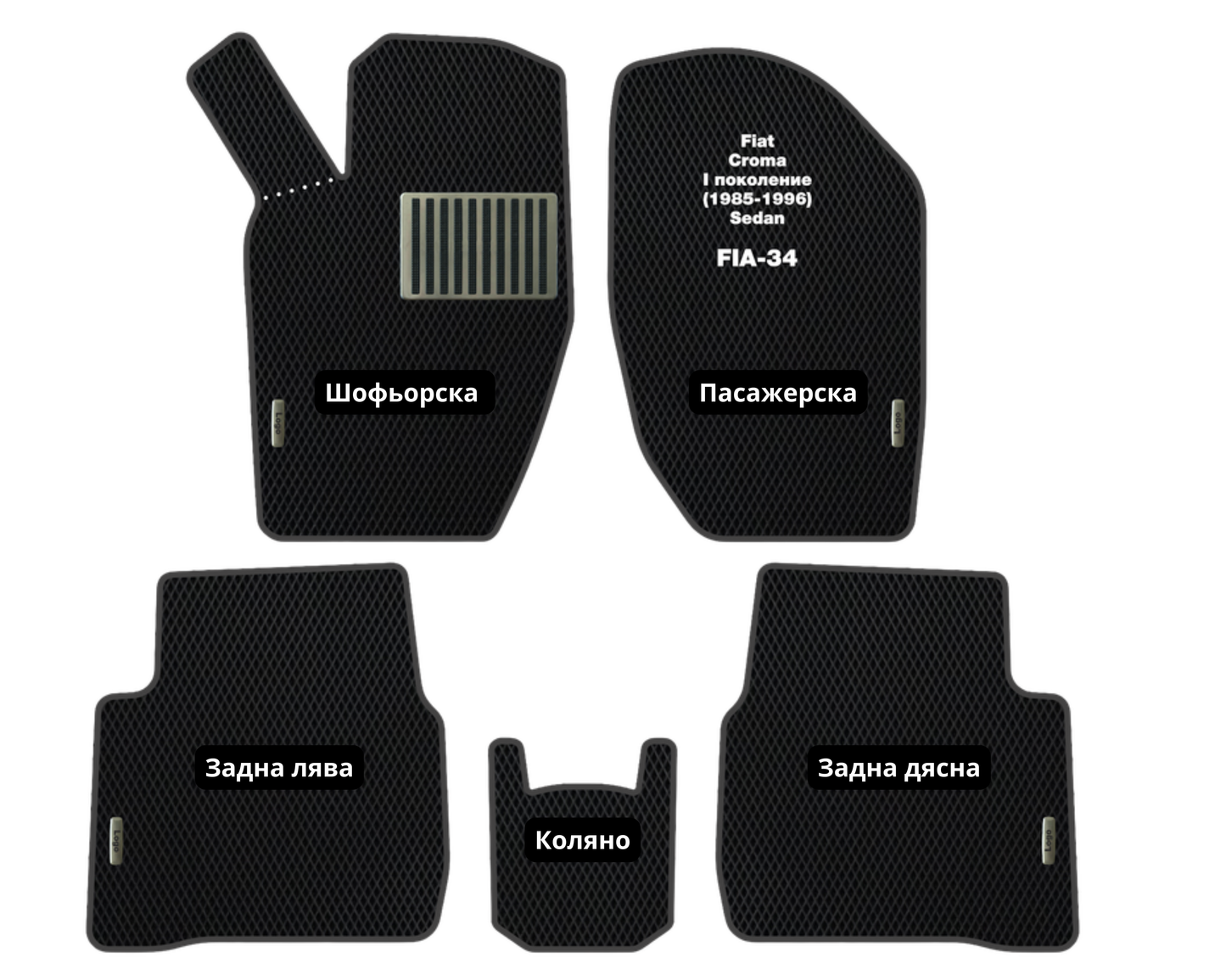 Fiat Croma (1985-1996) FIA-34 EVA floor mat set