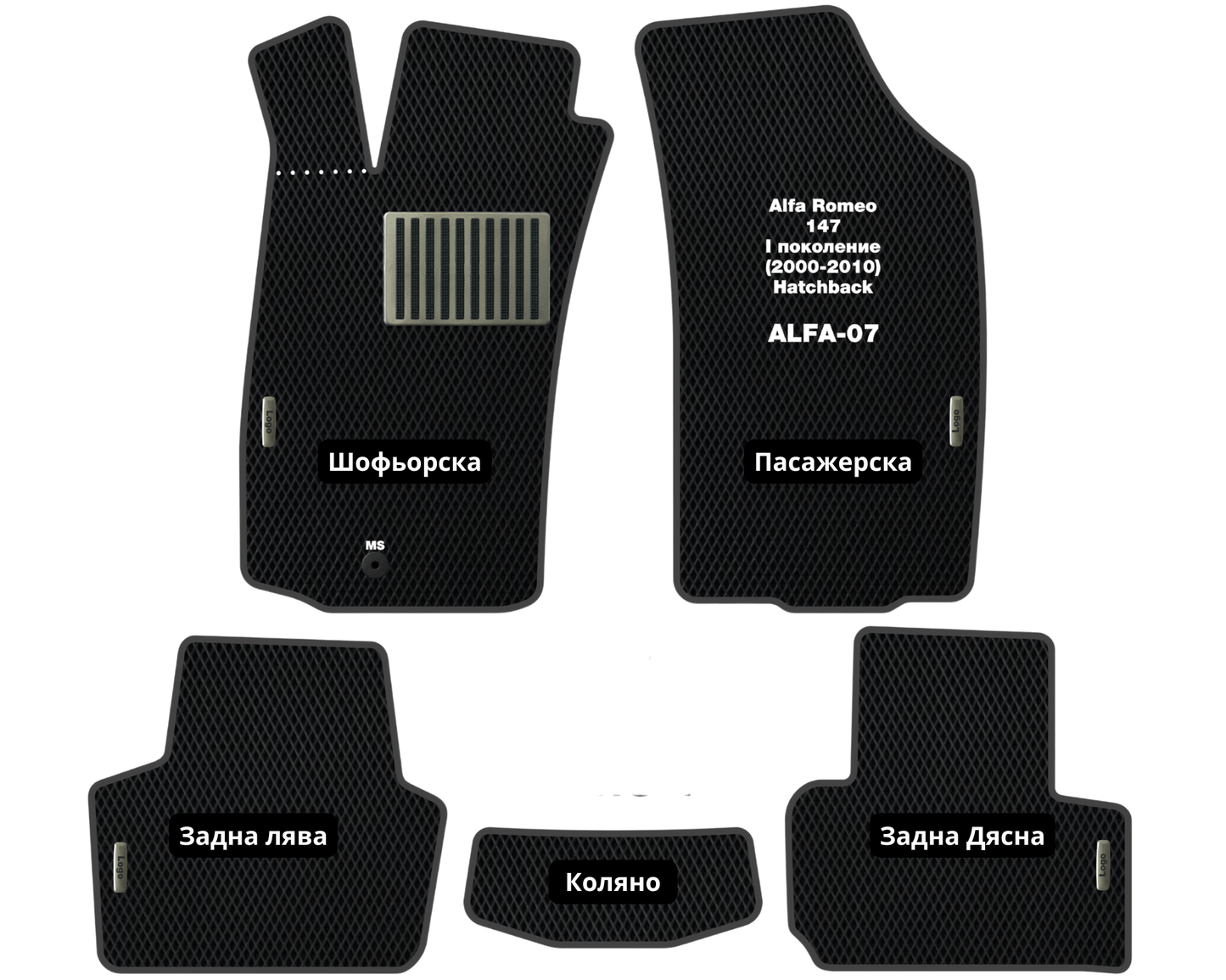 EVA Стелки Alfa Romeo 147 (2000-2010) Хетчбек I Поколение 5 врати