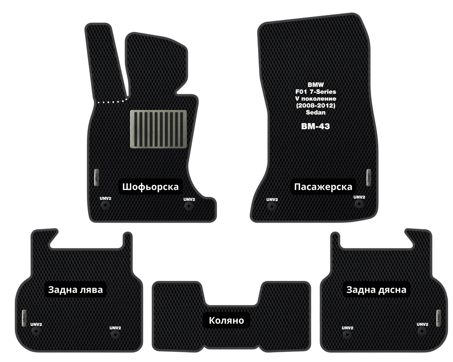 EVA Стелки BMW F01 7-Series (2008-2012) Седан V поколение (xDrive)