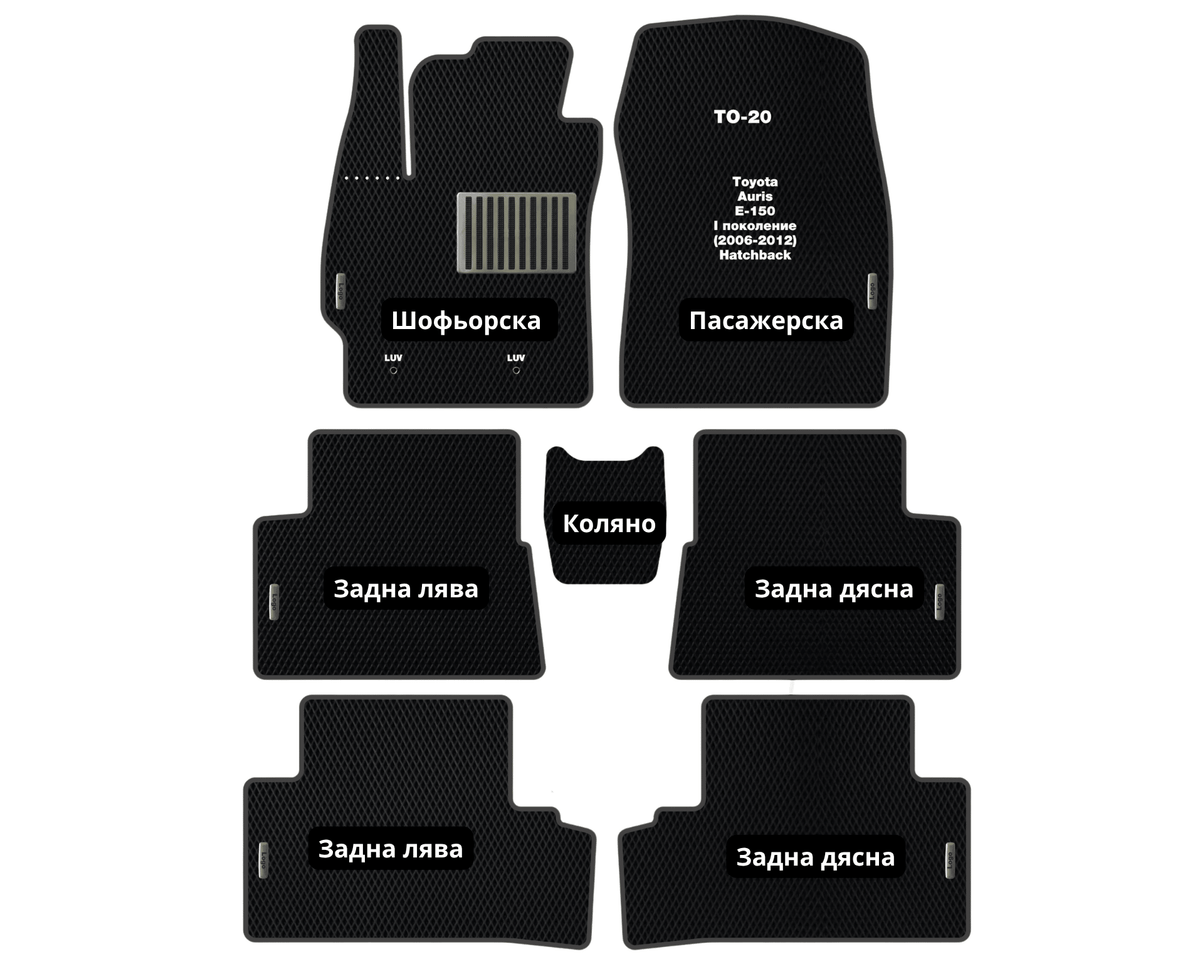 EVA Стелки Toyota Auris E150 (2006-2012) Хетчбек I поколение