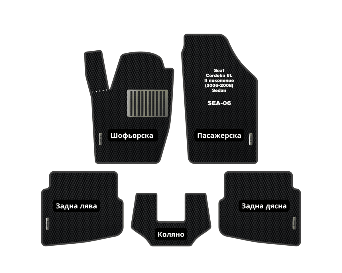 EVA Стелки Seat Córdoba 6L (2002-2009) Седан II поколение (Вариант 2)