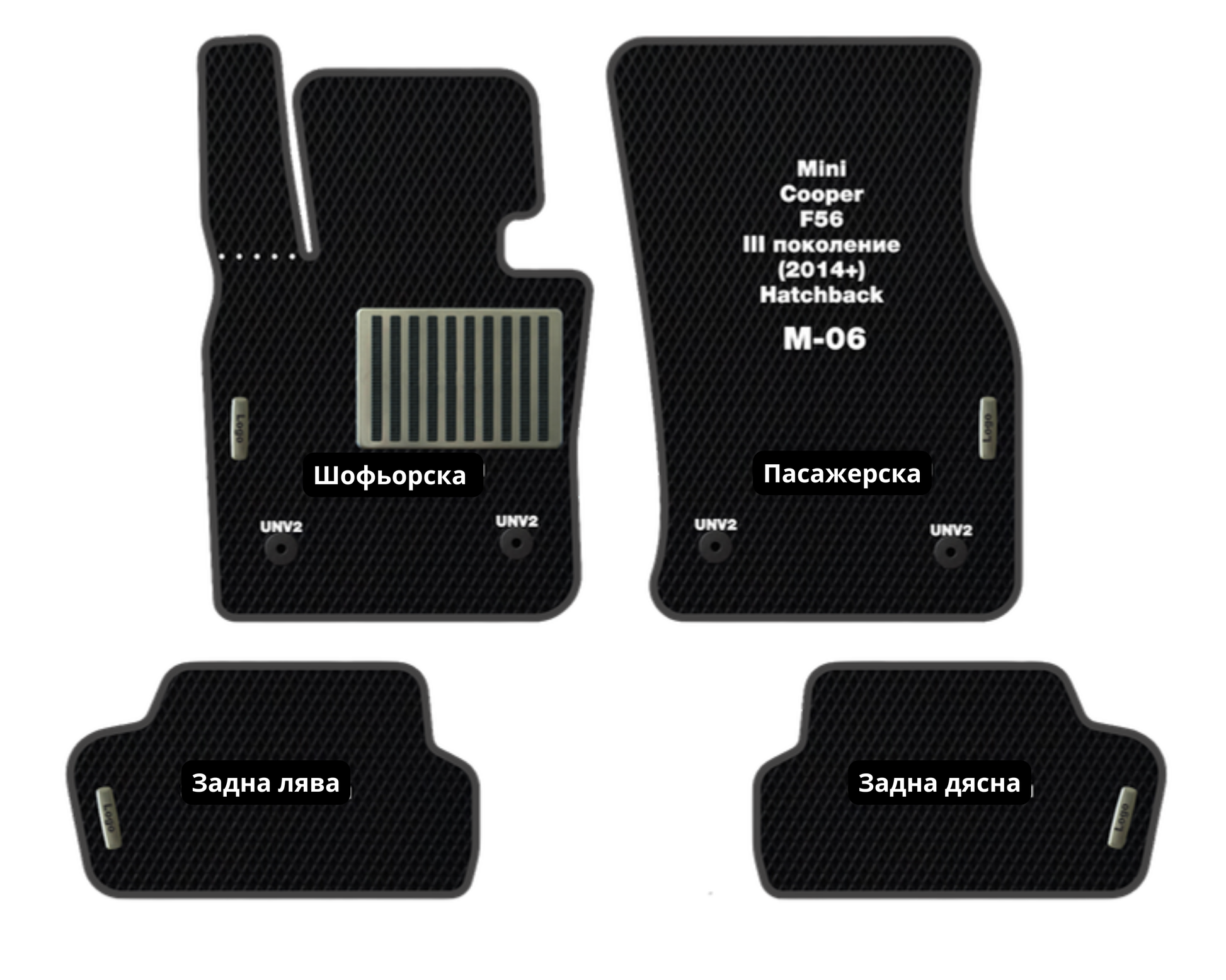 Mini Cooper F56 M-06 EVA floor mat set