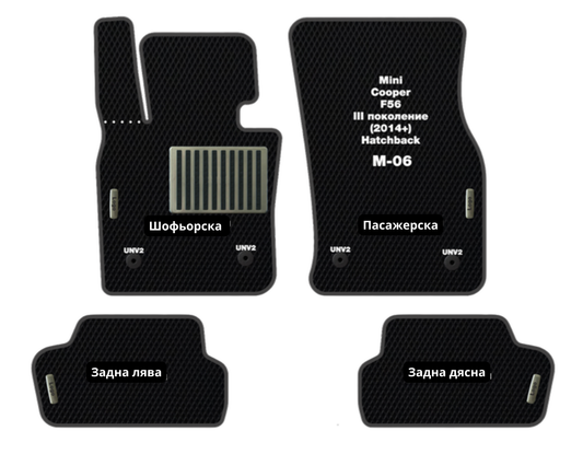 Mini Cooper F56 M-06 EVA floor mat set