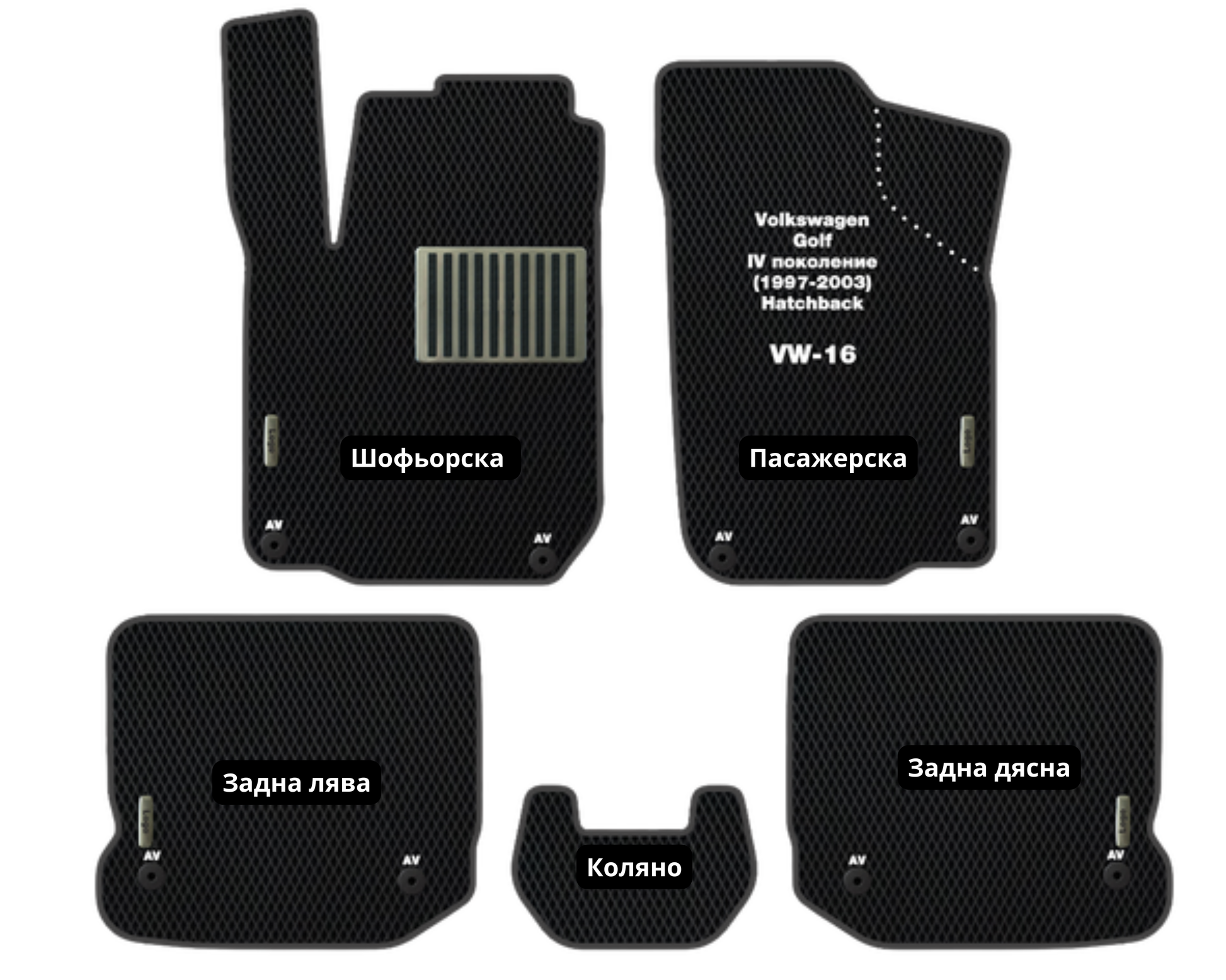 Volkswagen Golf IV (1997-2003) VW-16 EVA floor mat set