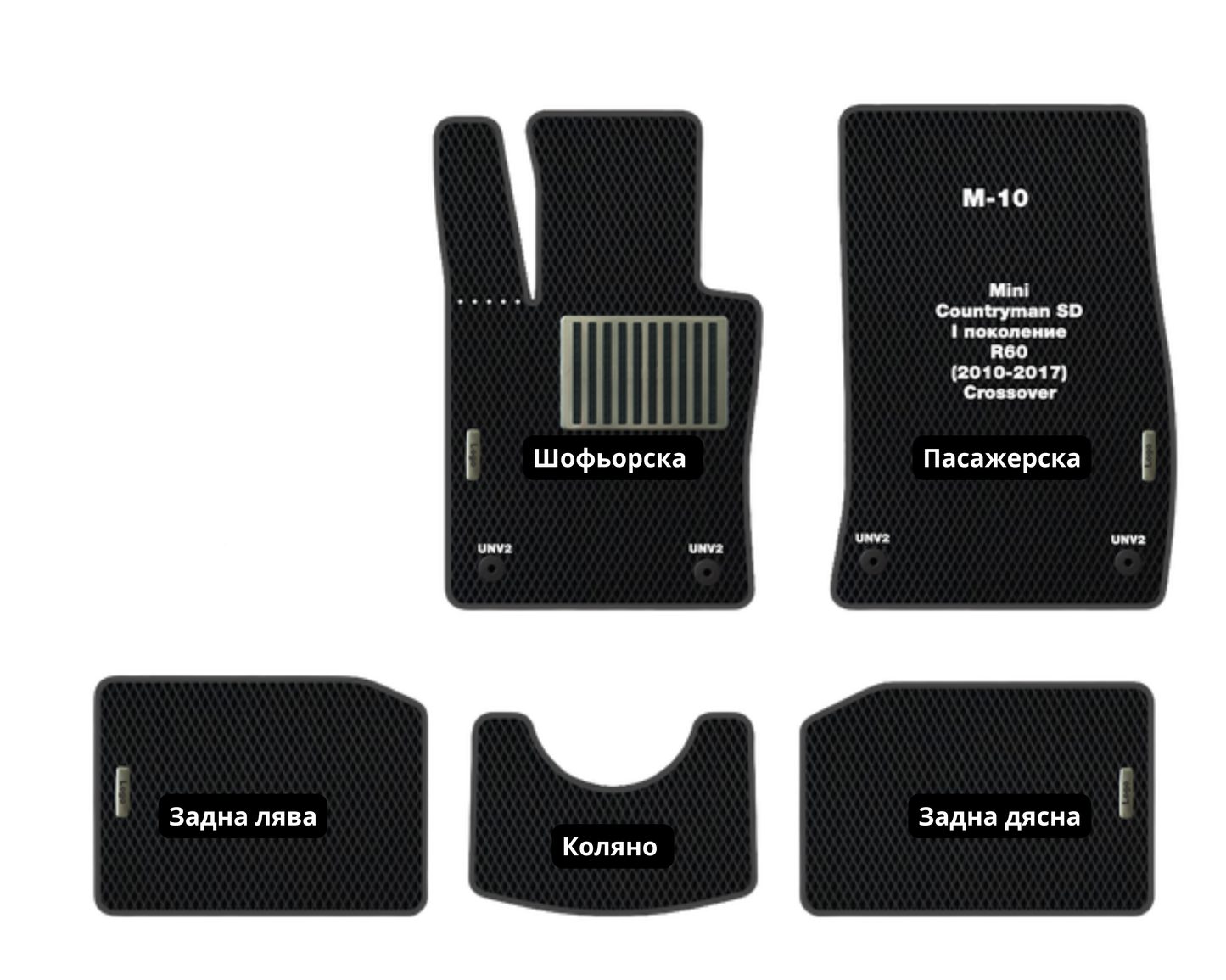 Mini Countryman R60 (SD) M-10 EVA floor mat set