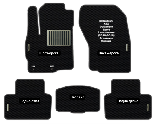 Mitsubishi ASX/Outlander Sport MI-18 EVA floor mat set