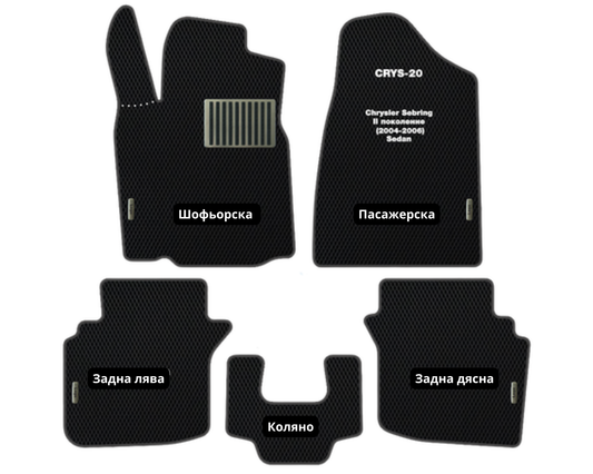 Chrysler Sebring (2004-2006) CRYS-20 EVA floor mat set