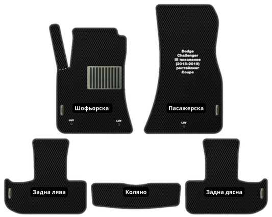 Dodge Challenger (2015-2019) D-01 EVA floor mat set