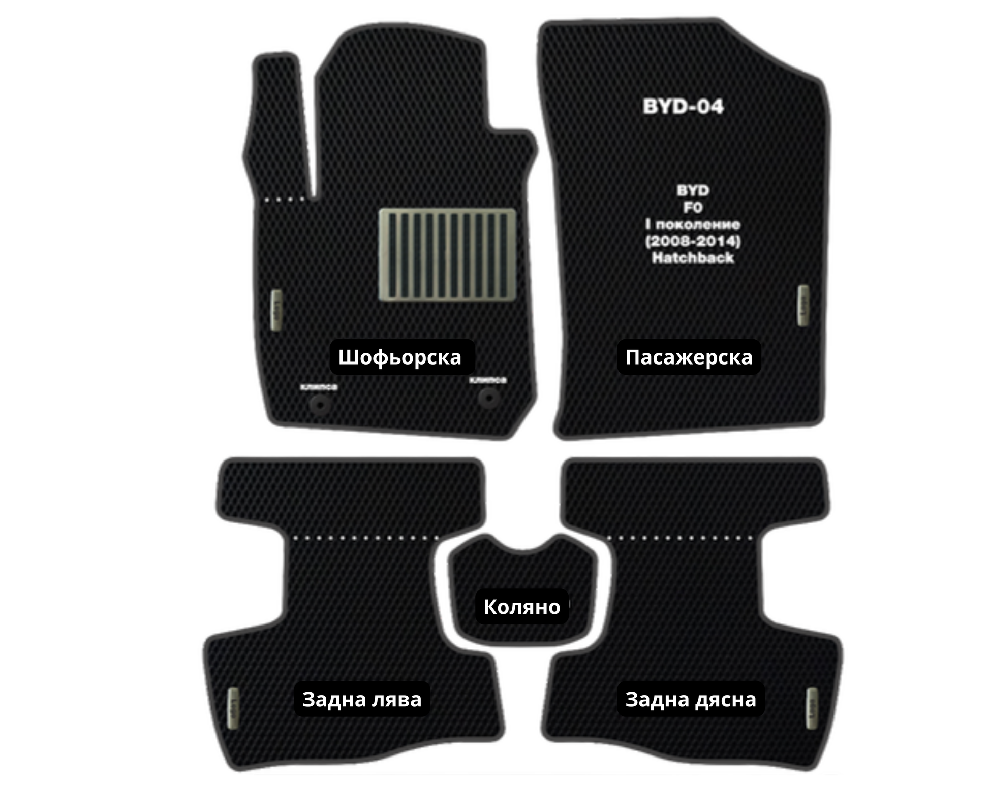 BYD F0 BYD-04 EVA floor mat set