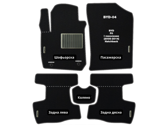 BYD F0 BYD-04 EVA floor mat set