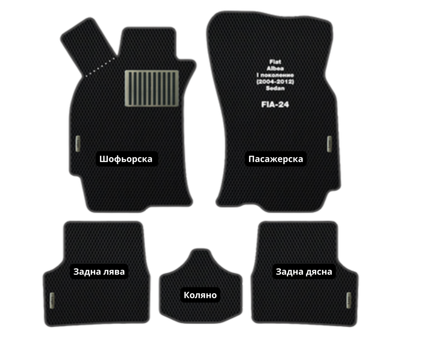 Fiat Albea (2004-2012) FIA-24 EVA floor mat set