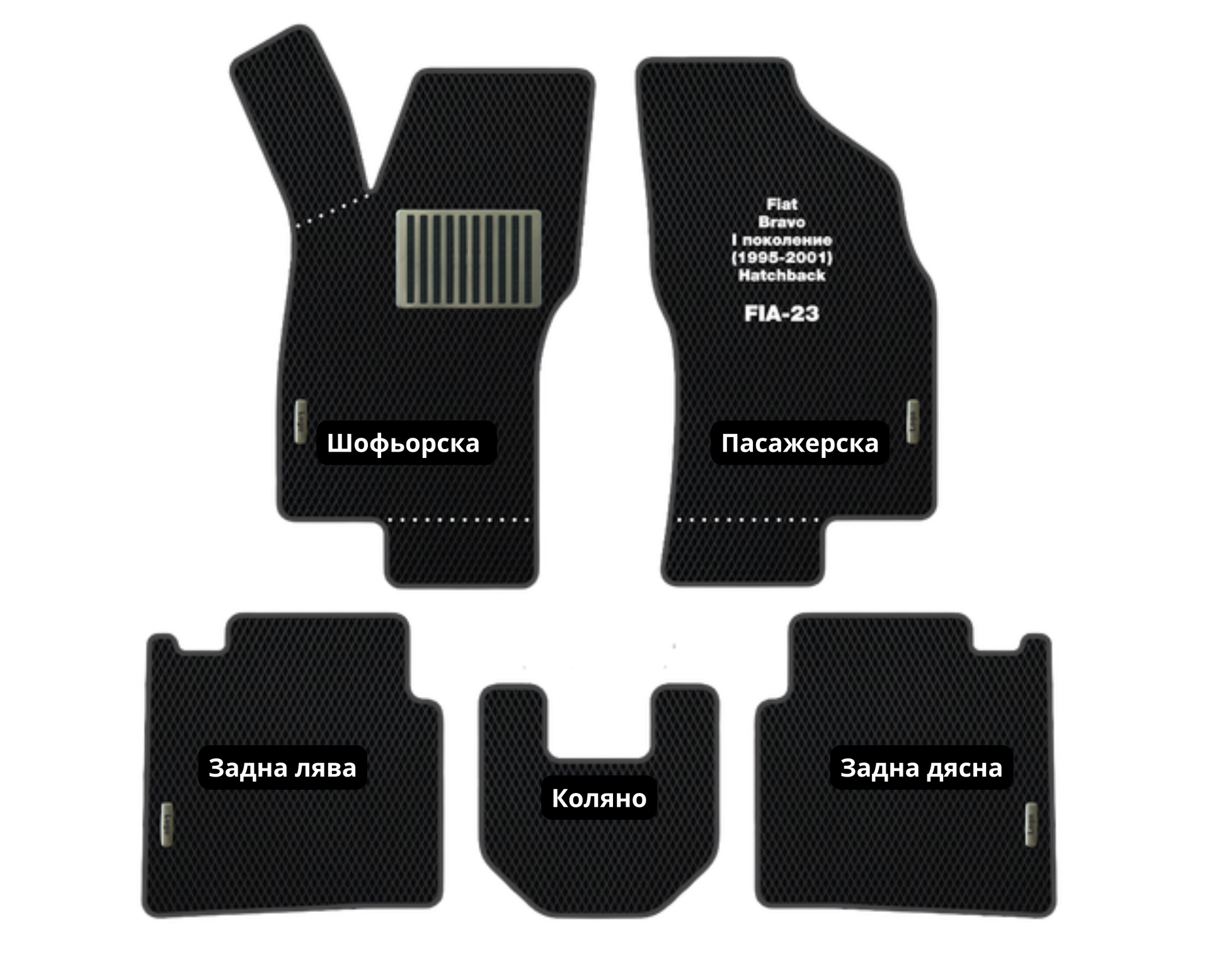 Fiat Bravo (1995-2001) FIA-23 EVA floor mat set