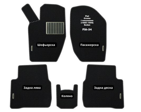 Fiat Croma (1985-1996) FIA-34 EVA floor mat set