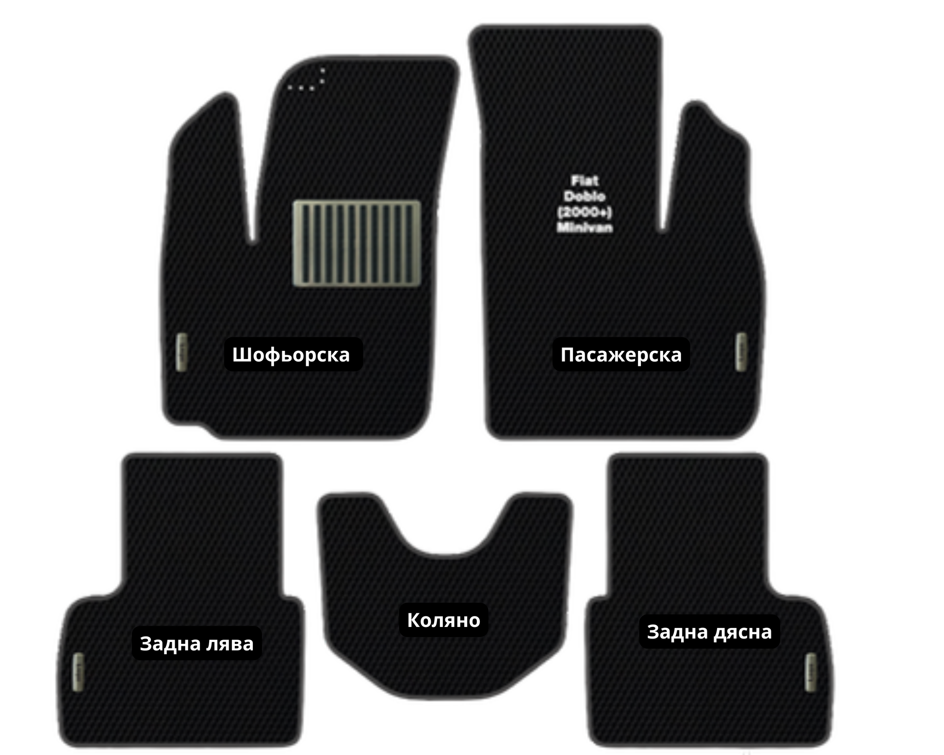 Fiat Doblo (2000-…) FIA-04 EVA floor mat set
