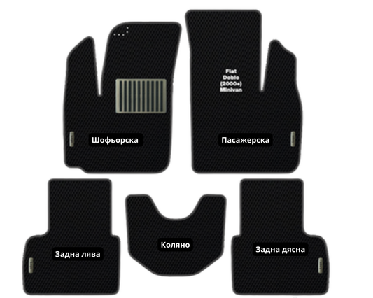Fiat Doblo (2000-…) FIA-04 EVA floor mat set