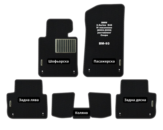 Премиум Стелки BMW E46 3-Series (2003-2006) Купе IV поколение