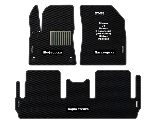 Премиум Стелки Citroen C4 Picasso (2013-2016) Миниван II поколение