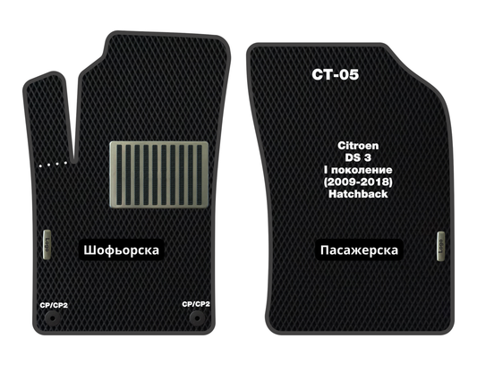 Премиум Стелки Citroen DS3 (2009-2018) Хетчбек I поколение