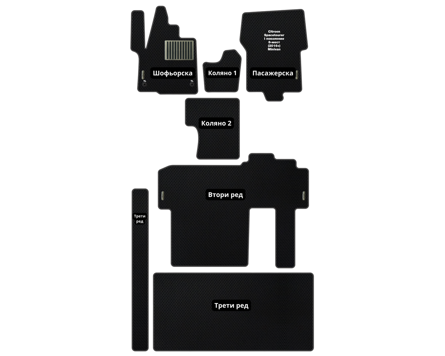 Премиум Стелки Citroen Spacetourer (2016-…) Миниван I поколение