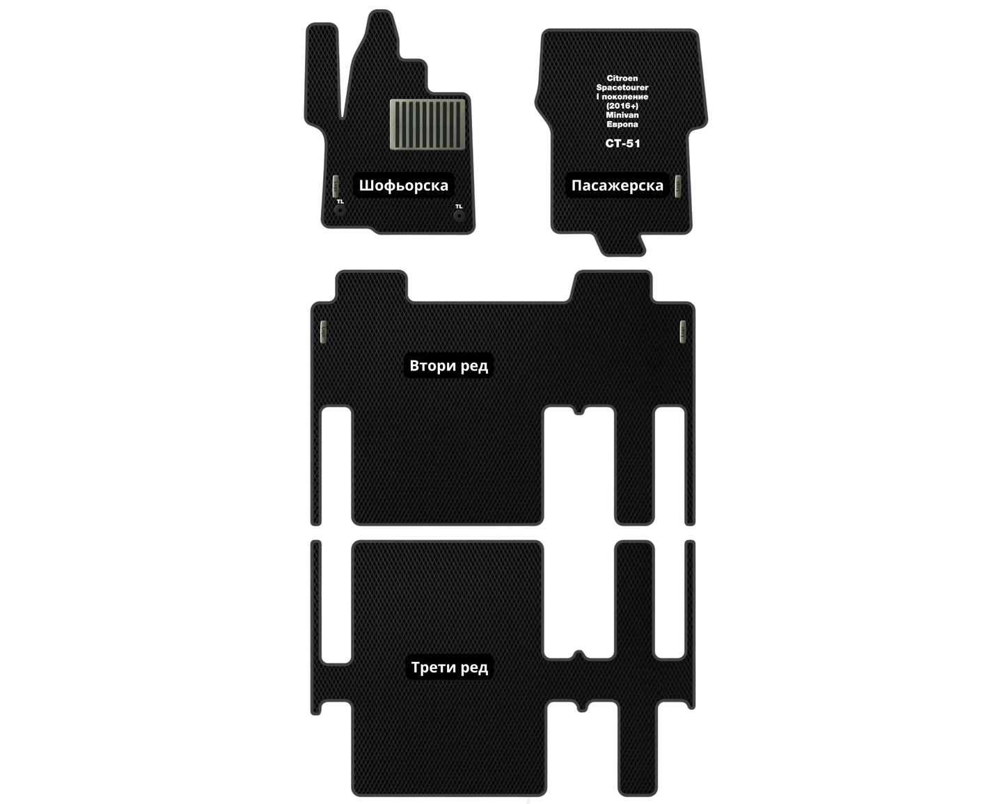 Премиум Стелки Citroen Spacetourer (2016-…) Миниван I поколение