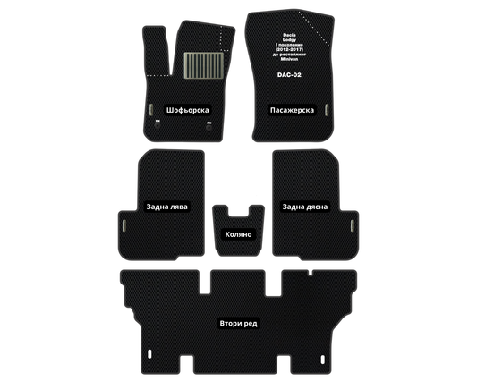 Премиум Стелки Dacia Lodgy (2012-2017) Миниван I поколение
