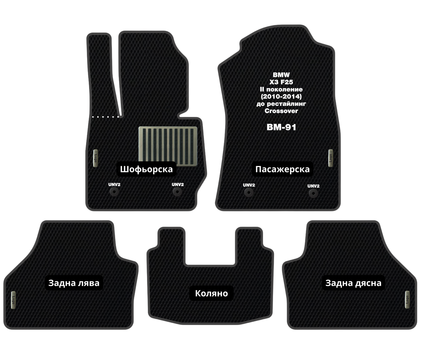 Премиум Стелки BMW X3 F25 (2010-2014) Кросовер II поколение