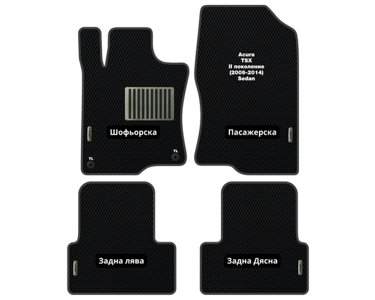 Премиум Стелки Acura TSX (2009-2014) Седан II Поколение