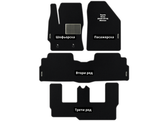 Премиум Стелки Toyota Verso (2009-2018) Миниван I поколение
