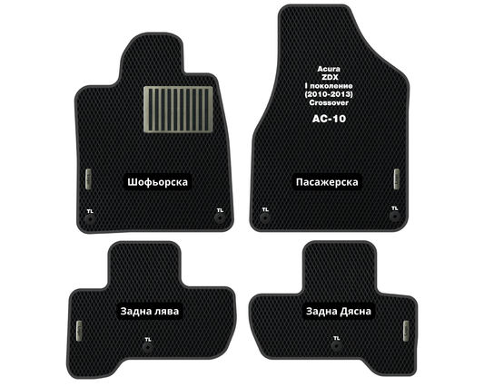 Премиум Стелки Acura ZDX (2010-2013) Кросовер I Поколение
