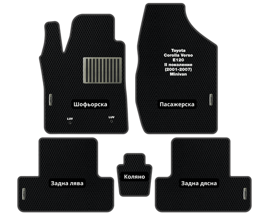 EVA Стелки Toyota Corolla Verso (Spacio) E120 (2001-2007) Миниван II поколение