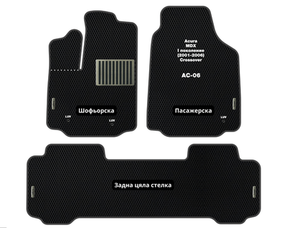 Премиум Стелки Acura MDX (2001-2006) Кросовер I поколение (Модел 2)
