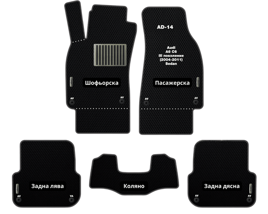 Премиум Стелки Audi A6 C6 (2004-2011) Седан III поколение