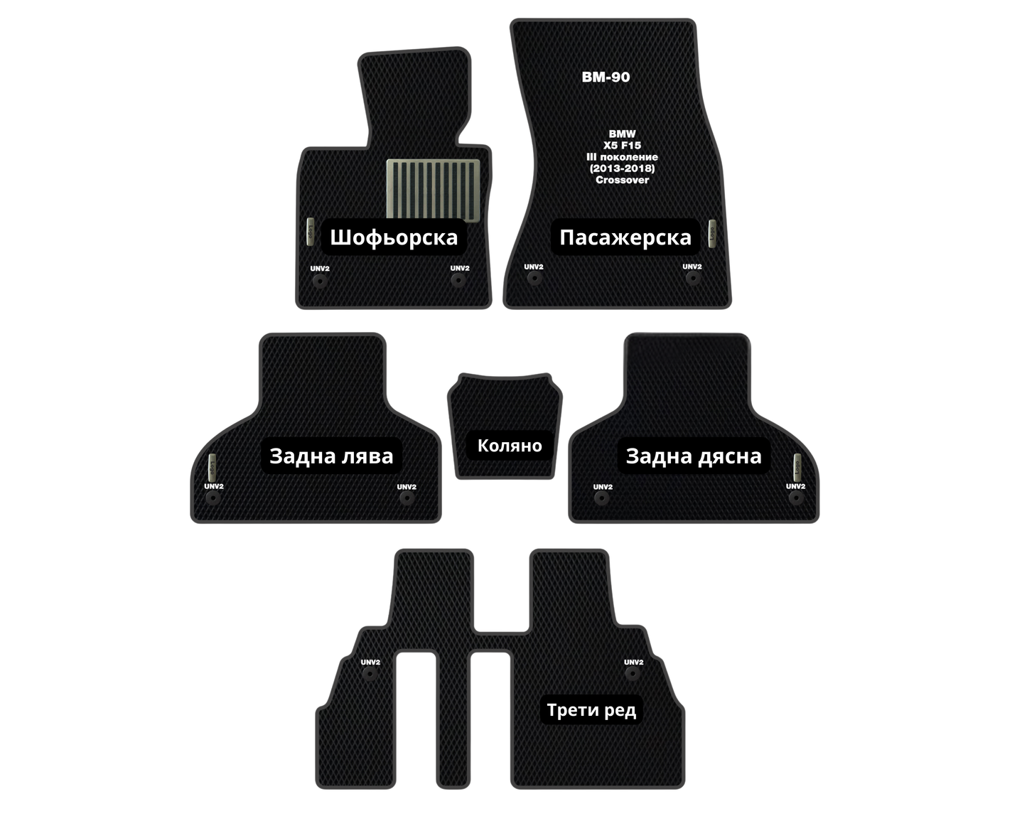 Премиум Стелки BMW X5 F15 (2013-2018) Кросовер III поколение