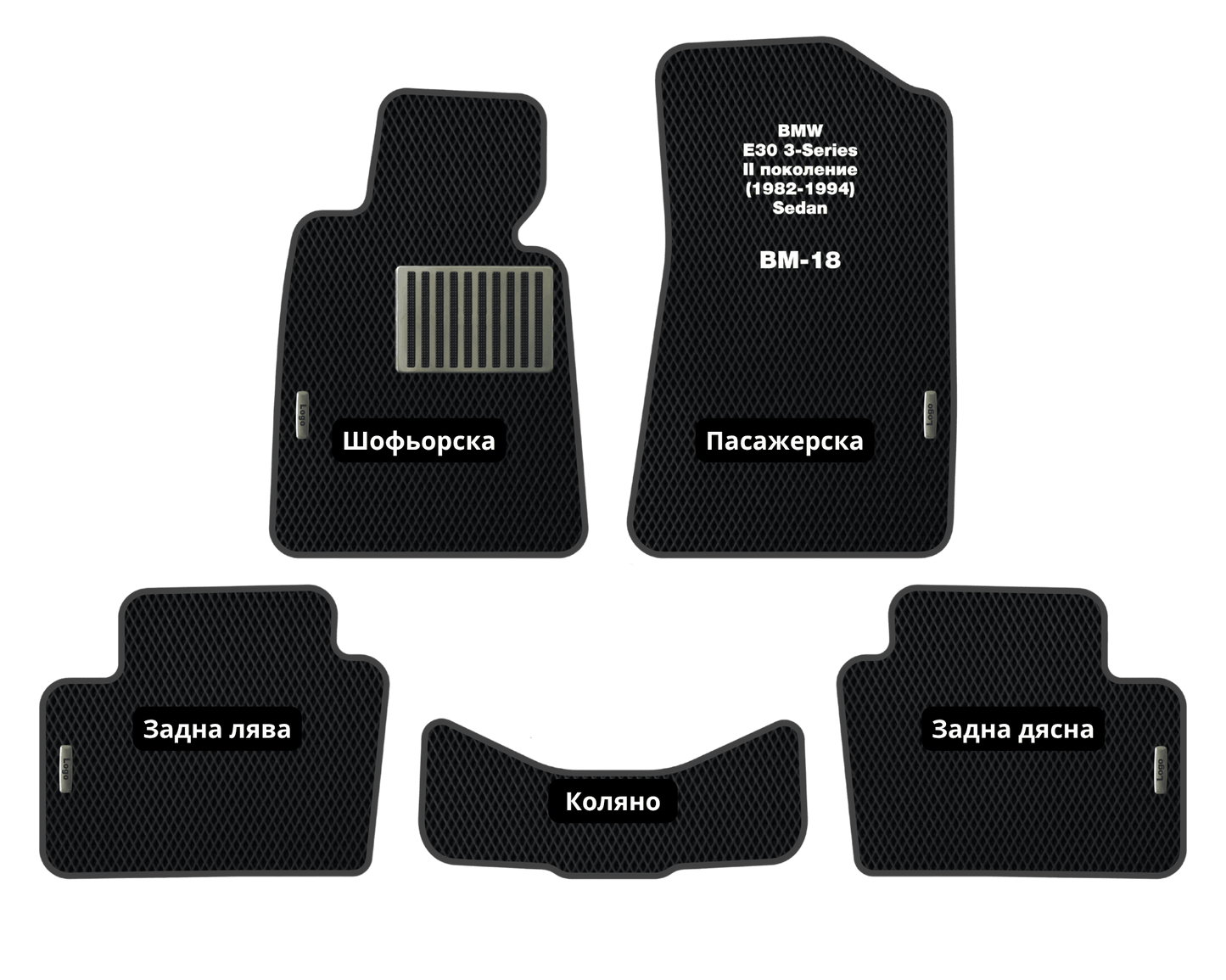 EVA Стелки BMW E30 3-Series (1982-1994) Седан II поколение (Вариант 2)