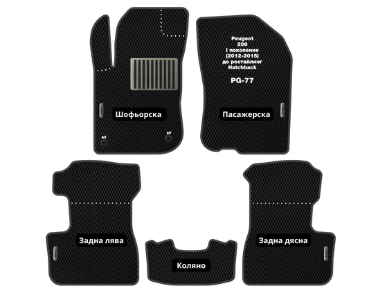 EVA Стелки Peugeot 208 (2012-2015) Хетчбек I поколение