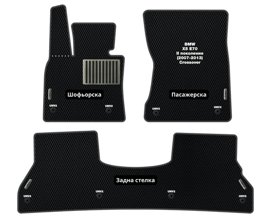 Премиум Стелки BMW X5 E70 (2007-2013) Кросовер II поколение